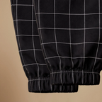 Men’s casual slim fit checkered sweatpants Fashion Grand