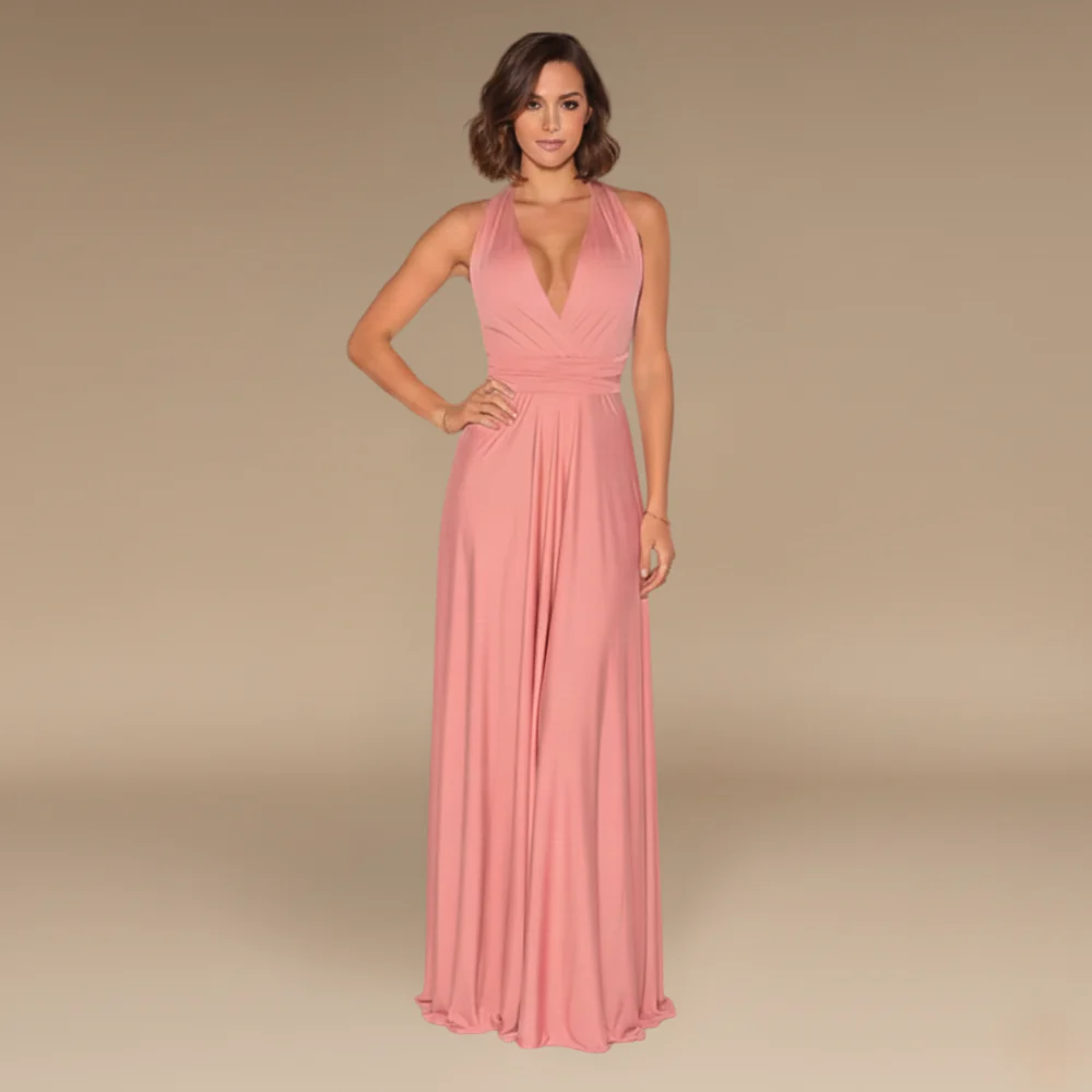 Women's Convertible Wrap Evening Gown Fashion Grand