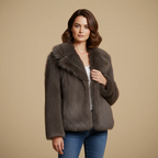 Loose Fit Wide Lapel Winter Coat for Women Fashion Grand