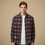 Men's Classic Plaid Button Down Shirt Fashion Grand