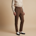 Men's Formal High Rise Straight Trousers Fashion Grand