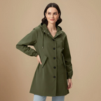 Women's Drawstring Hood Loose Fit Casual Jacket Fashion Grand