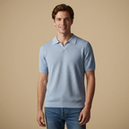 Men's open collar knitted polo short sleeve Fashion Grand