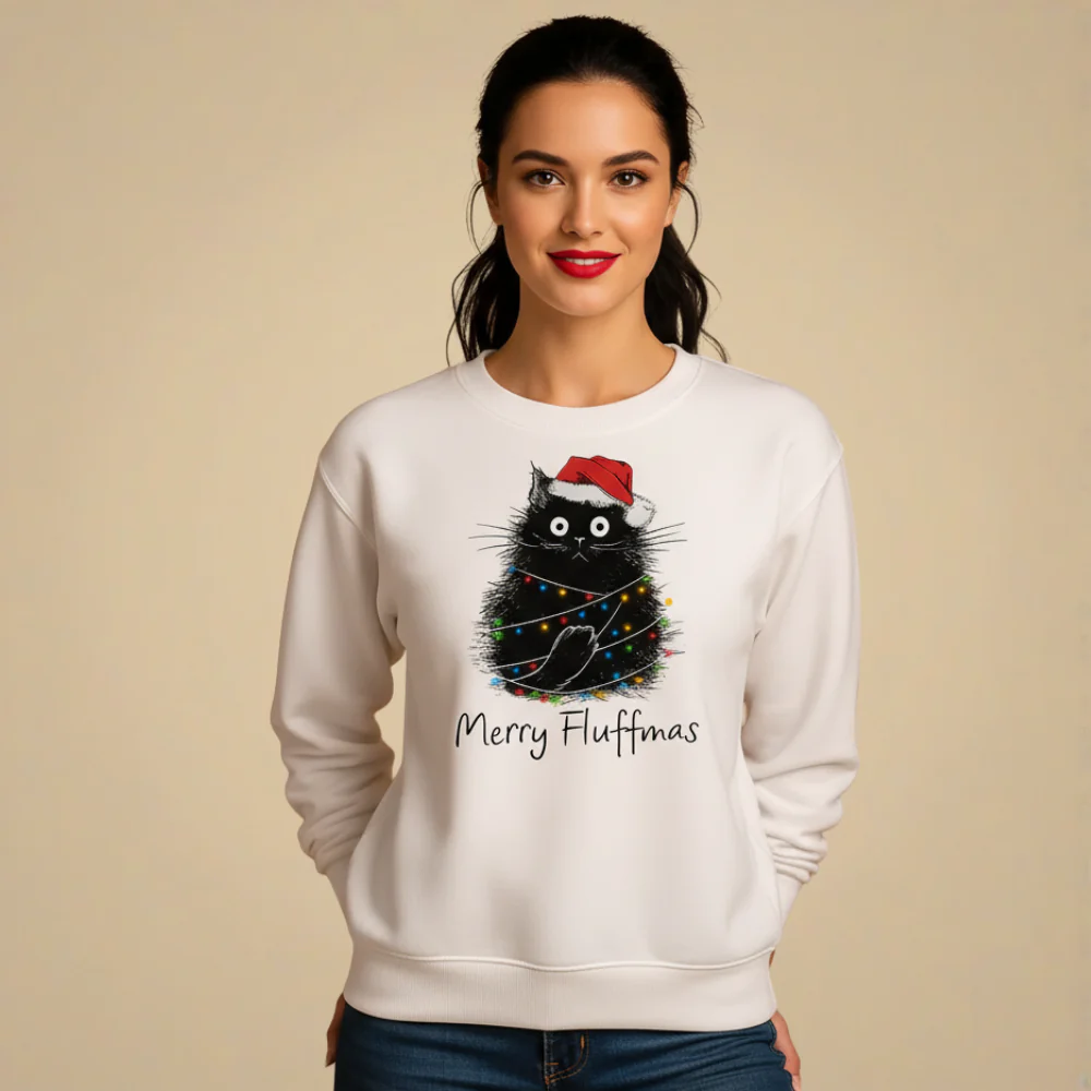Christmas Print Sweatshirt for Women Fashion Grand
