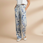 Women's Wide Leg Summer Print Trousers Fashion Grand