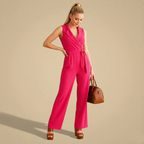 Women's Elegant Sleeveless Wrap Jumpsuit Fashion Grand