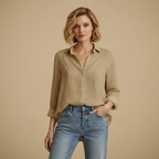 Women's Button Down Casual Shirt Fashion Grand