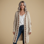 Women Long Knitted Hooded Cardigan Fashion Grand