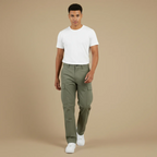 Men's Drawstring Multi Pocket Cargo Trousers Fashion Grand