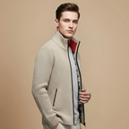 Men's Thick Knit Full Zip Sweater Fashion Grand