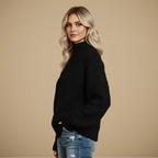 Women's Turtleneck Twist Knit Sweater Fashion Grand