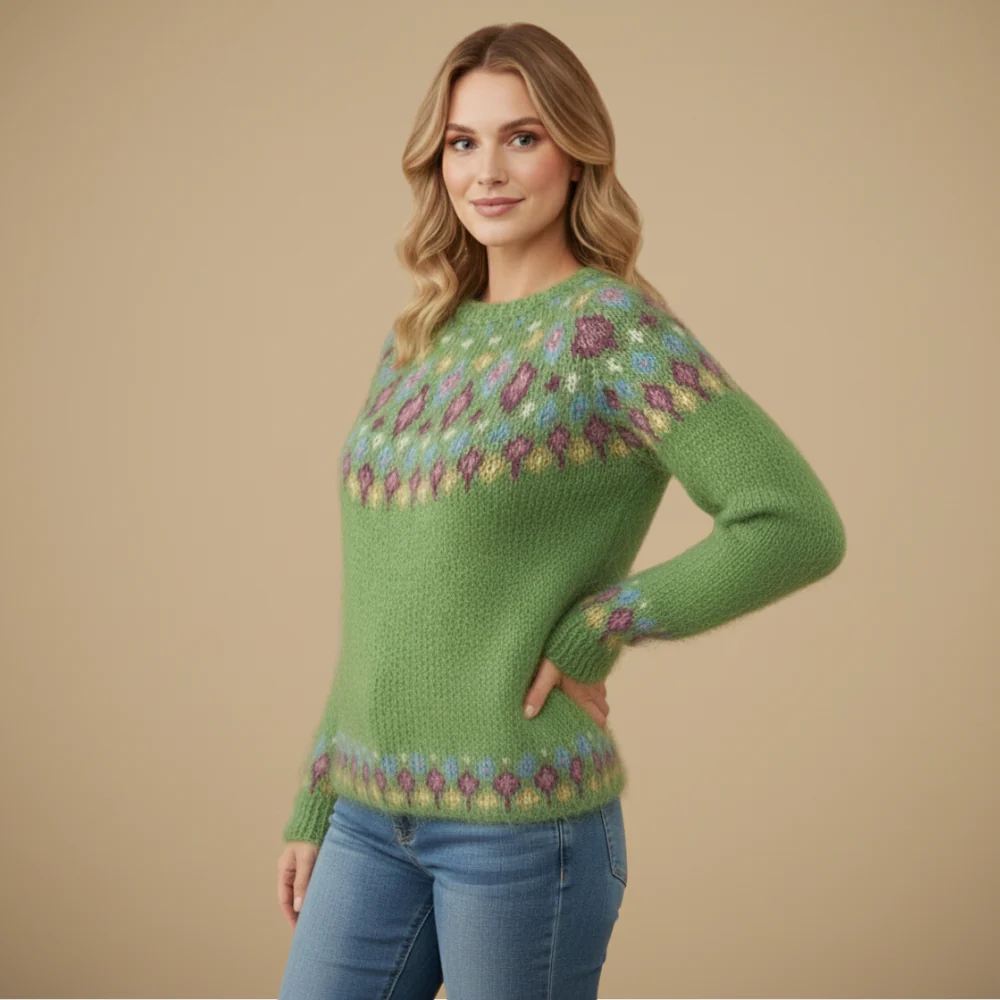 Women's Fair Isle Loose Knit Jumper &nbsp;Sweater Fashion Grand