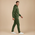 Men’s zip hooded tracksuit jogger set