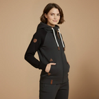 Women's hooded zip up casual sweatshirt jacket