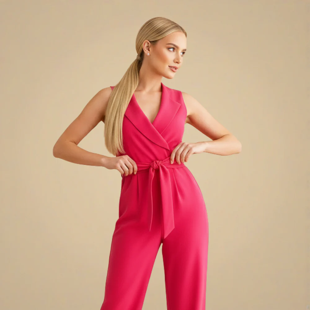Women's Elegant Sleeveless Wrap Jumpsuit Fashion Grand