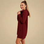 Women's Hooded Pullover Mini Dress Fashion Grand