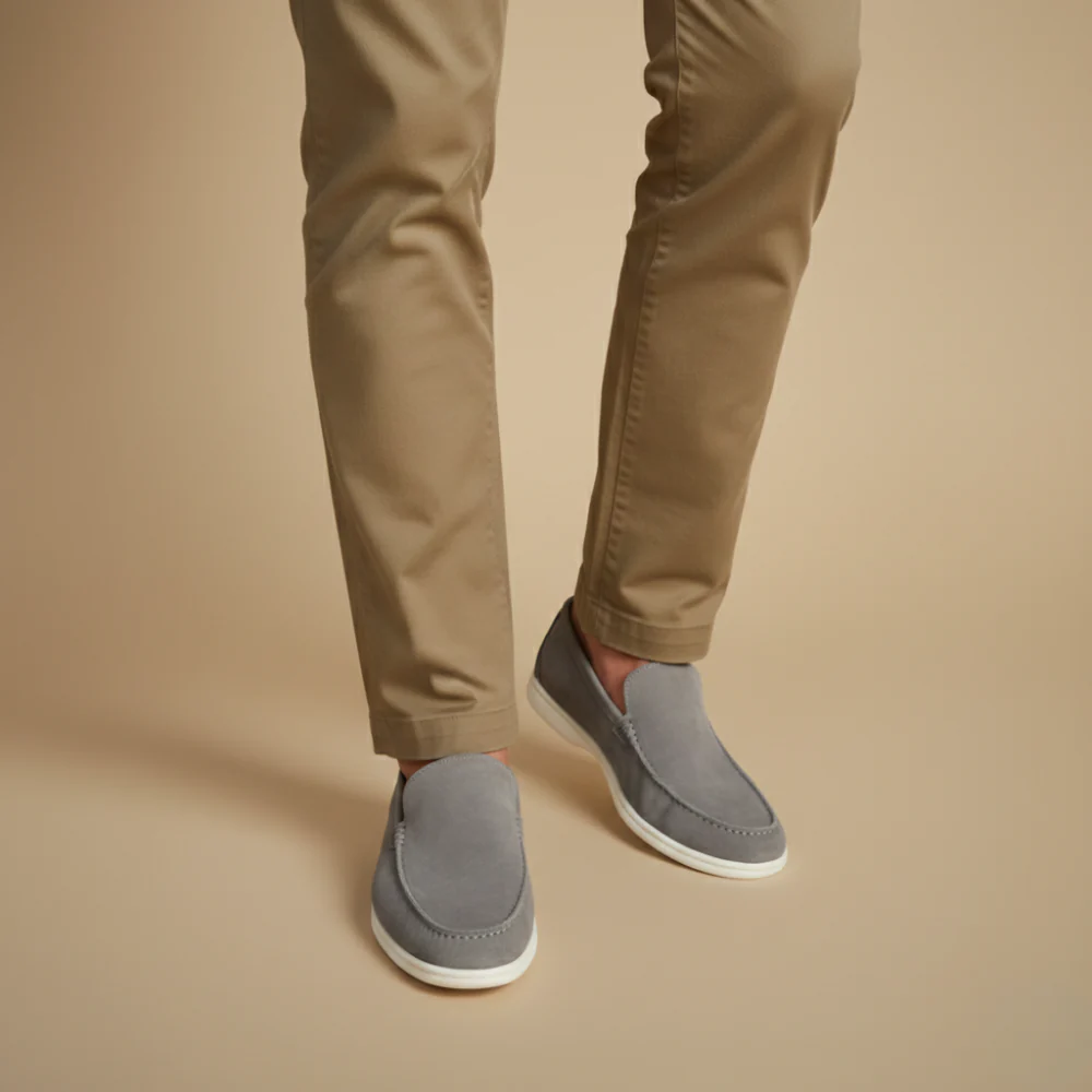 Men's casual classic loafers white contrast sole Fashion Grand