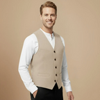 Men's Tailored Gilet Button Up Layering Look Fashion Grand