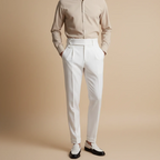 Men's Formal High Rise Straight Trousers Fashion Grand