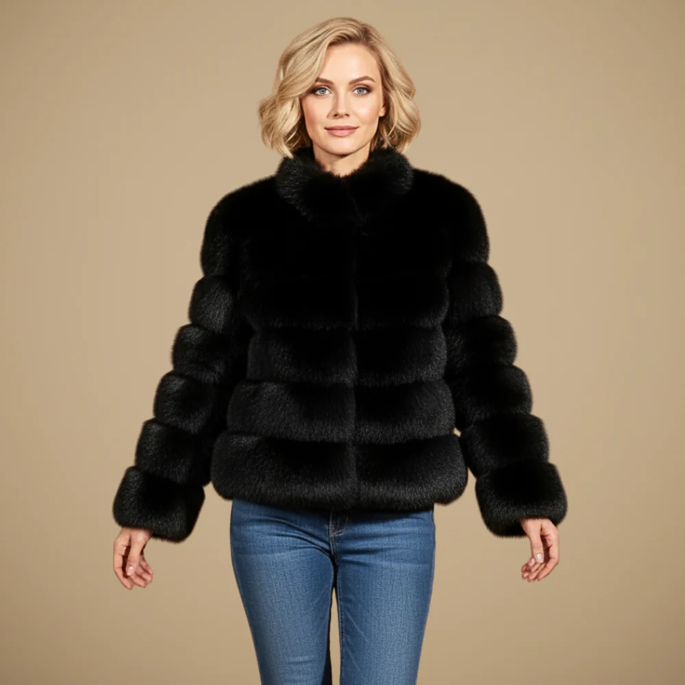 Women's Thick Warm Round Neck Winter Coat Fashion Grand
