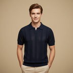 Men's v-neck collar short sleeve polo shirt