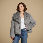 Loose Fit Wide Lapel Winter Coat for Women Fashion Grand