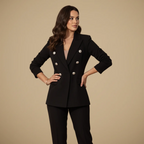 Women's Double Breasted &nbsp;Formal Two Piece Suit Fashion Grand