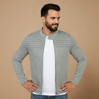Men’s slim fit zip with long sleeves jacket