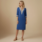 Women's Mid-Length V-Neck Summer Dress Fashion Grand