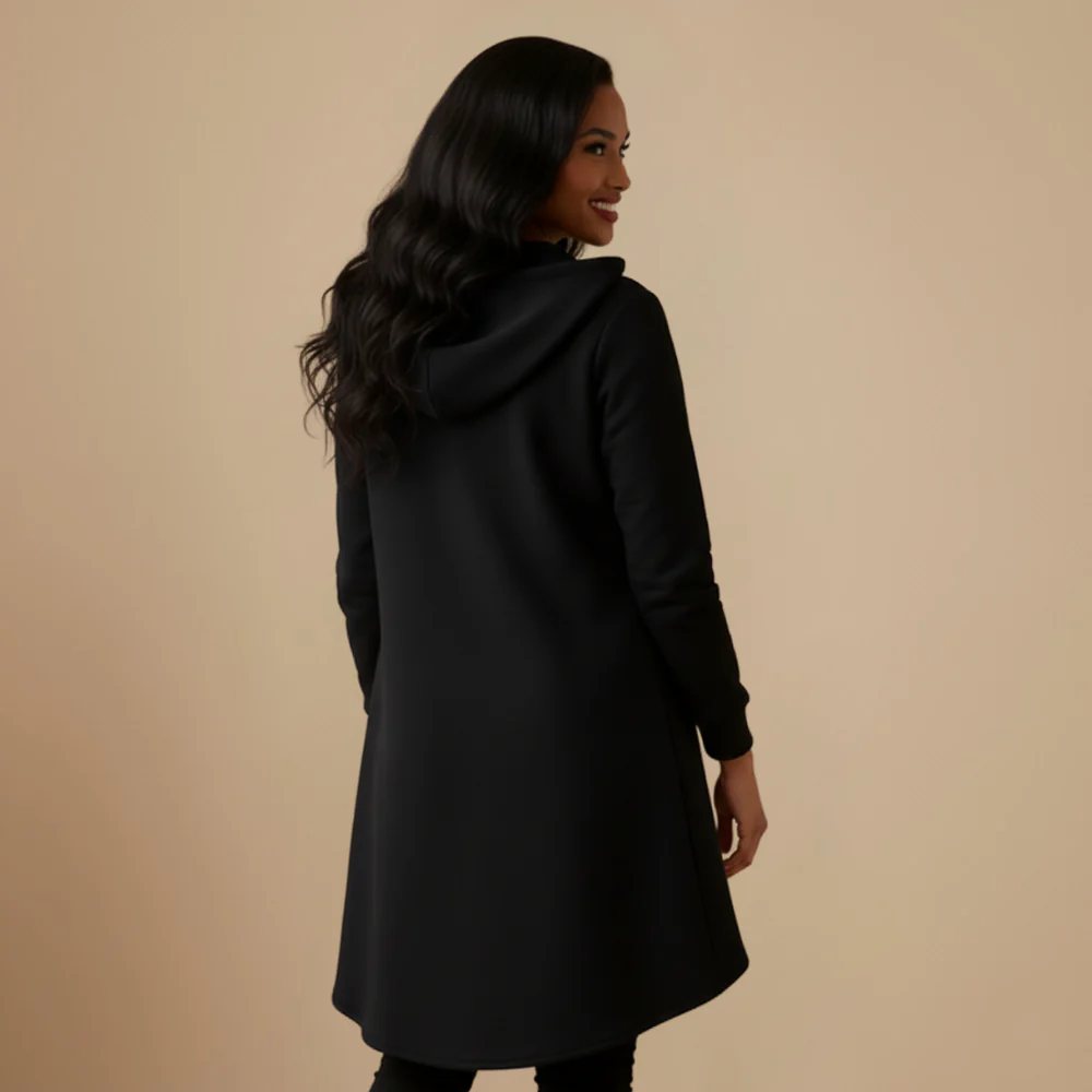 Women's Long Hoodie Jacket Oversized Full Zip Fashion Grand