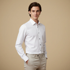 Men's Long Sleeve Button-Down Wrinkle-Free Shirt Fashion Grand