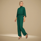 Women's Flowing Formal High-Neck Jumpsuit Fashion Grand