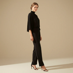 Women's Flowing Formal High-Neck Jumpsuit Fashion Grand