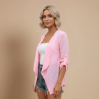 Women's long sleeve lightweight cardigan