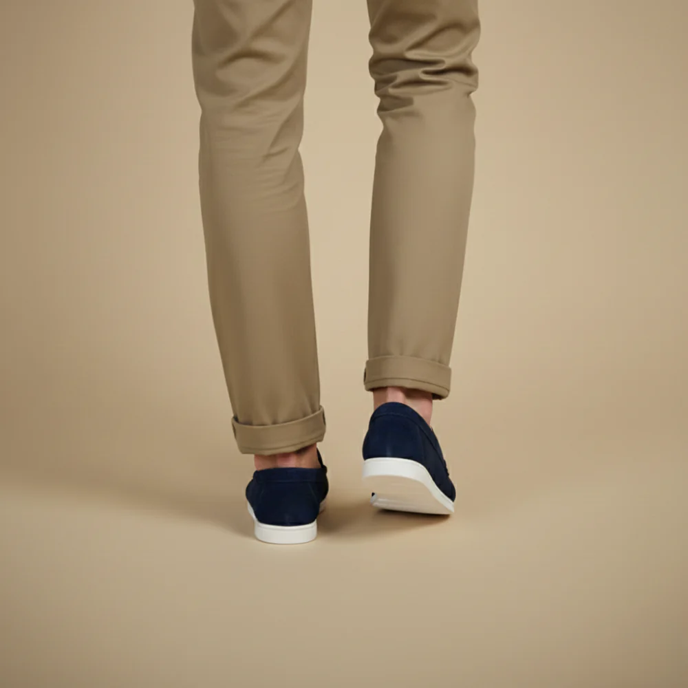 Men's casual classic loafers white contrast sole Fashion Grand