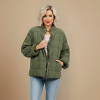 Women's Padded Jacket Casual Quilted Style Fashion Grand