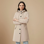 Women's Drawstring Hood Loose Fit Casual Jacket Fashion Grand