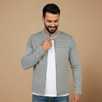 Men’s slim fit zip with long sleeves jacket
