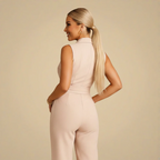 Women's Elegant Sleeveless Wrap Jumpsuit Fashion Grand