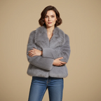 Loose Fit Wide Lapel Winter Coat for Women Fashion Grand