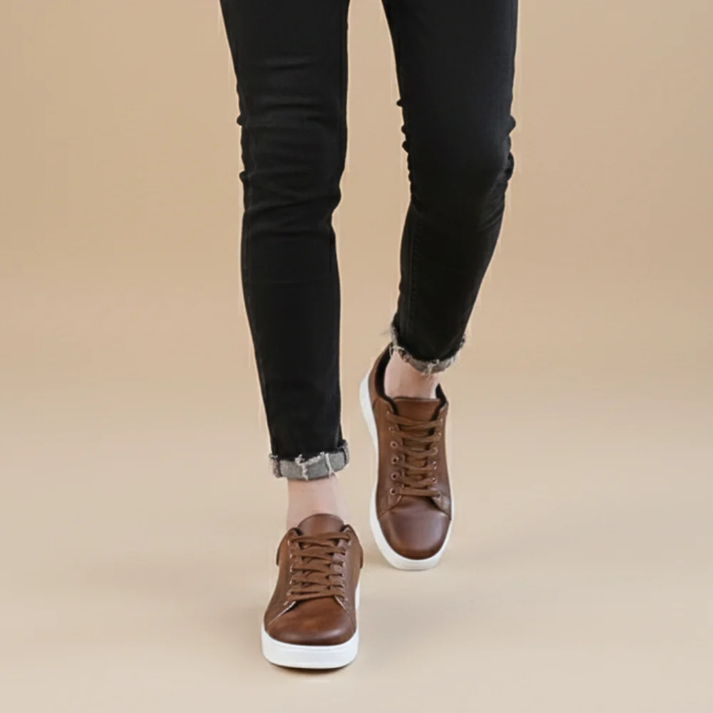 Men's lace up sneakers with flat sole Fashion Grand