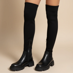 Women's knitted overknee boots Fashion Grand