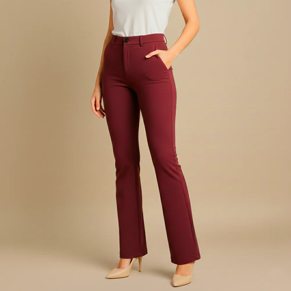 Women's High Waist Slim Fit Trousers Fashion Grand