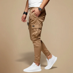 Men's Cargo Joggers Tapered Leg Elastic Waist Fashion Grand