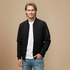 Men's Zip Classic Bomber Jacket Fashion Grand