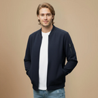 Men's Zip Classic Bomber Jacket Fashion Grand