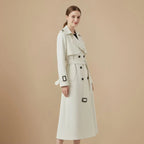 Elegant Slim Fit Mid Length Trenchcoat for Women Fashion Grand