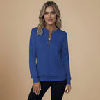 Cable Knit Quarter-Zip Jumper Sweater for Women Fashion Grand