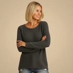 Fluffy Knitted V-Neck Sweater Jumper for Women Fashion Grand