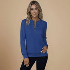 Cable Knit Quarter-Zip Jumper Sweater for Women Fashion Grand